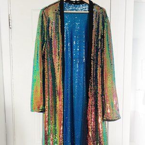 Holographic Sequin Kimono XL | Fashion Nova, Festival Fashion, Rare Find